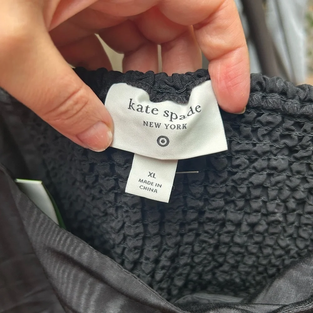 NWT KATE SPADE NY x TARGET Tiered Ruffle Midi Tank Dress Black